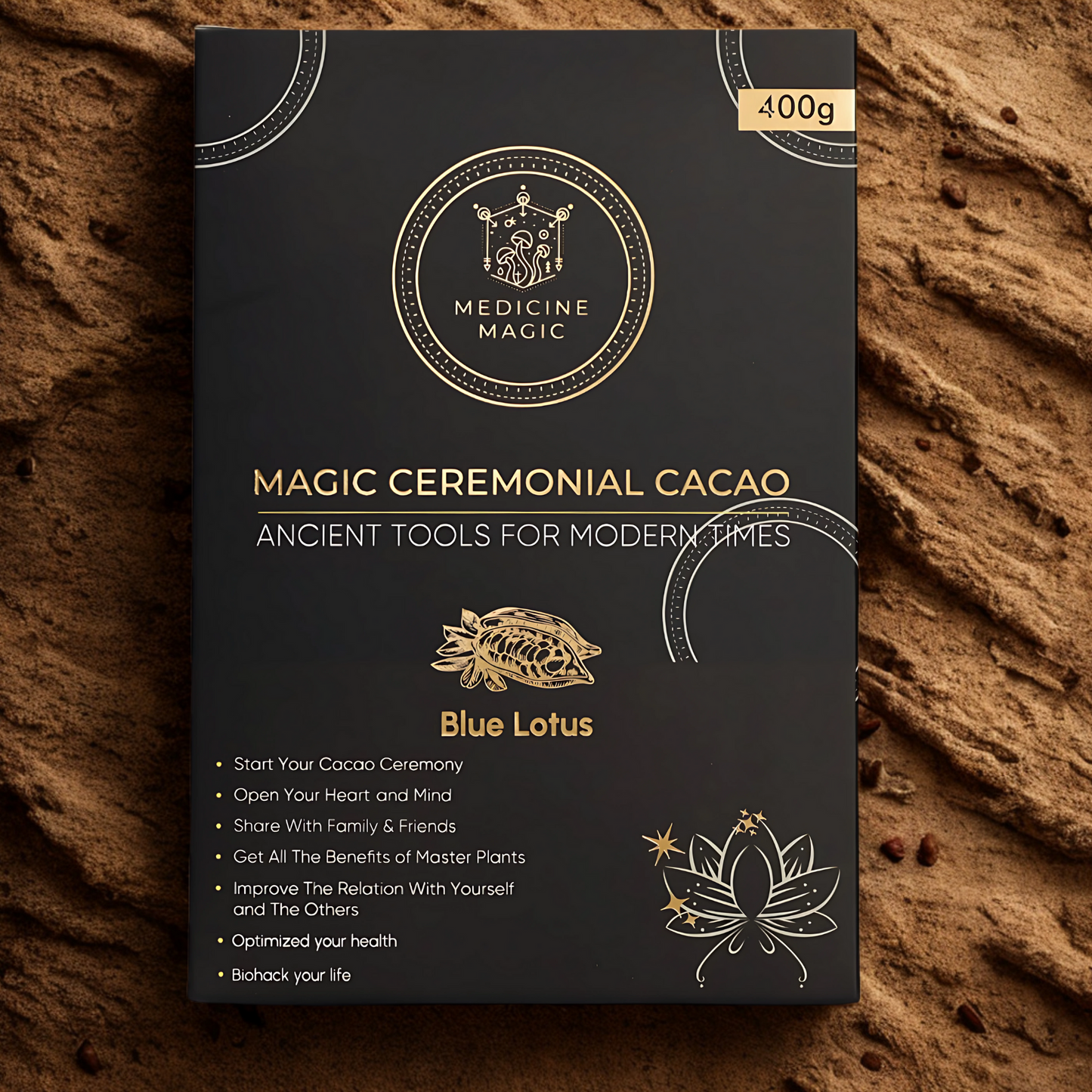 Ceremonial Grade Cacao Blue Lotus (Nymphaea caerulea) Extract 50:1