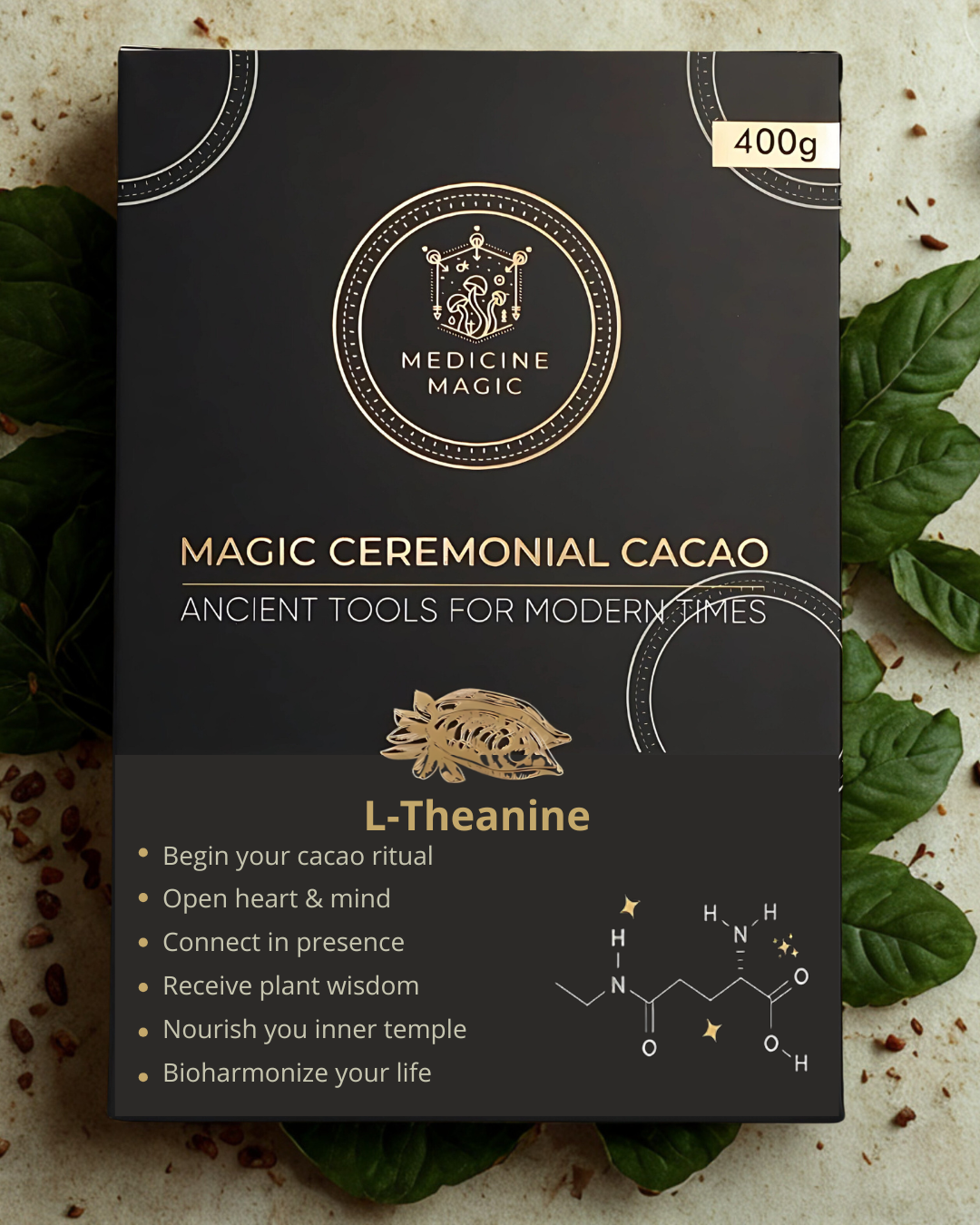 Ceremonial Grade Cacao With L-Theanine Extract
