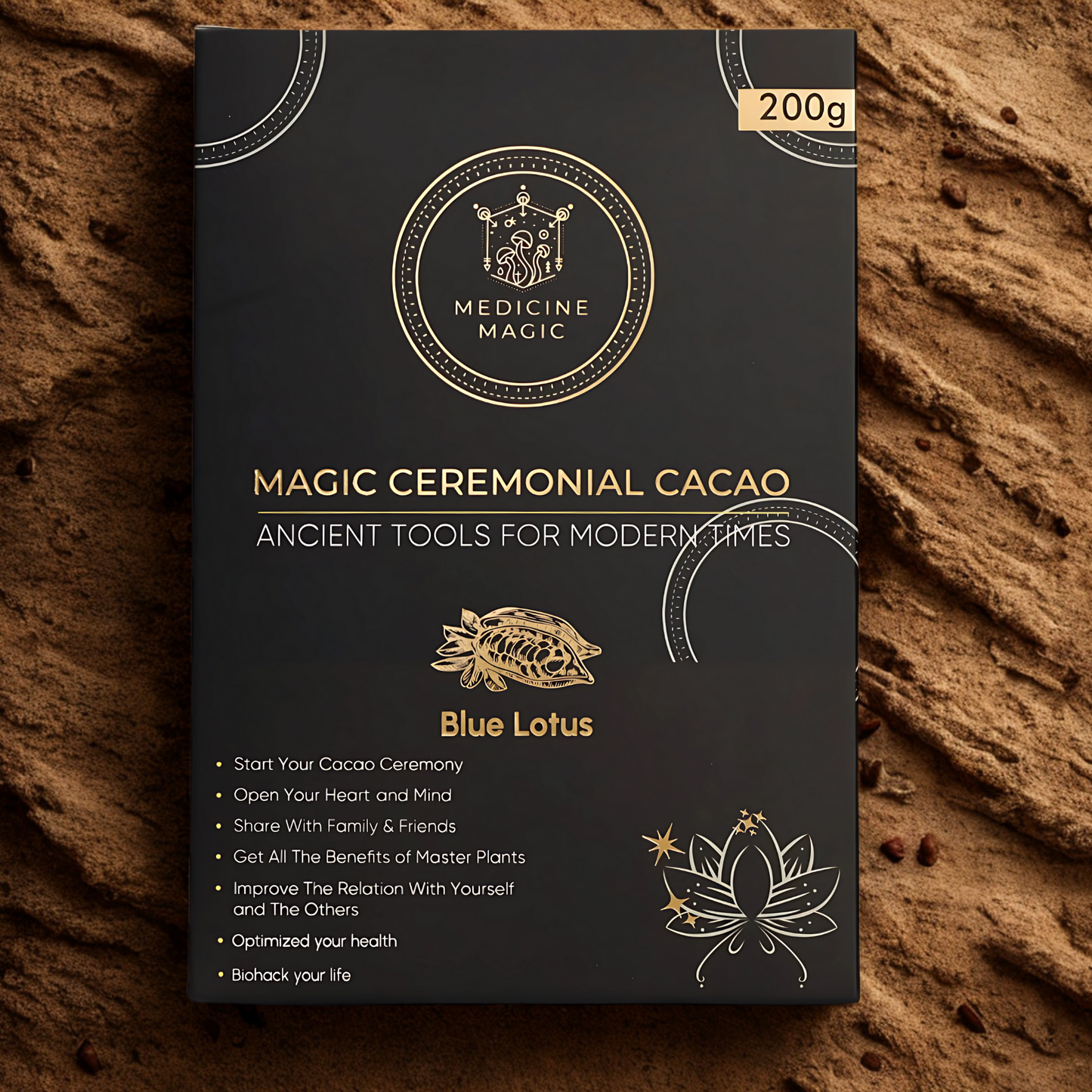Ceremonial Grade Cacao Blue Lotus (Nymphaea caerulea) Extract 50:1