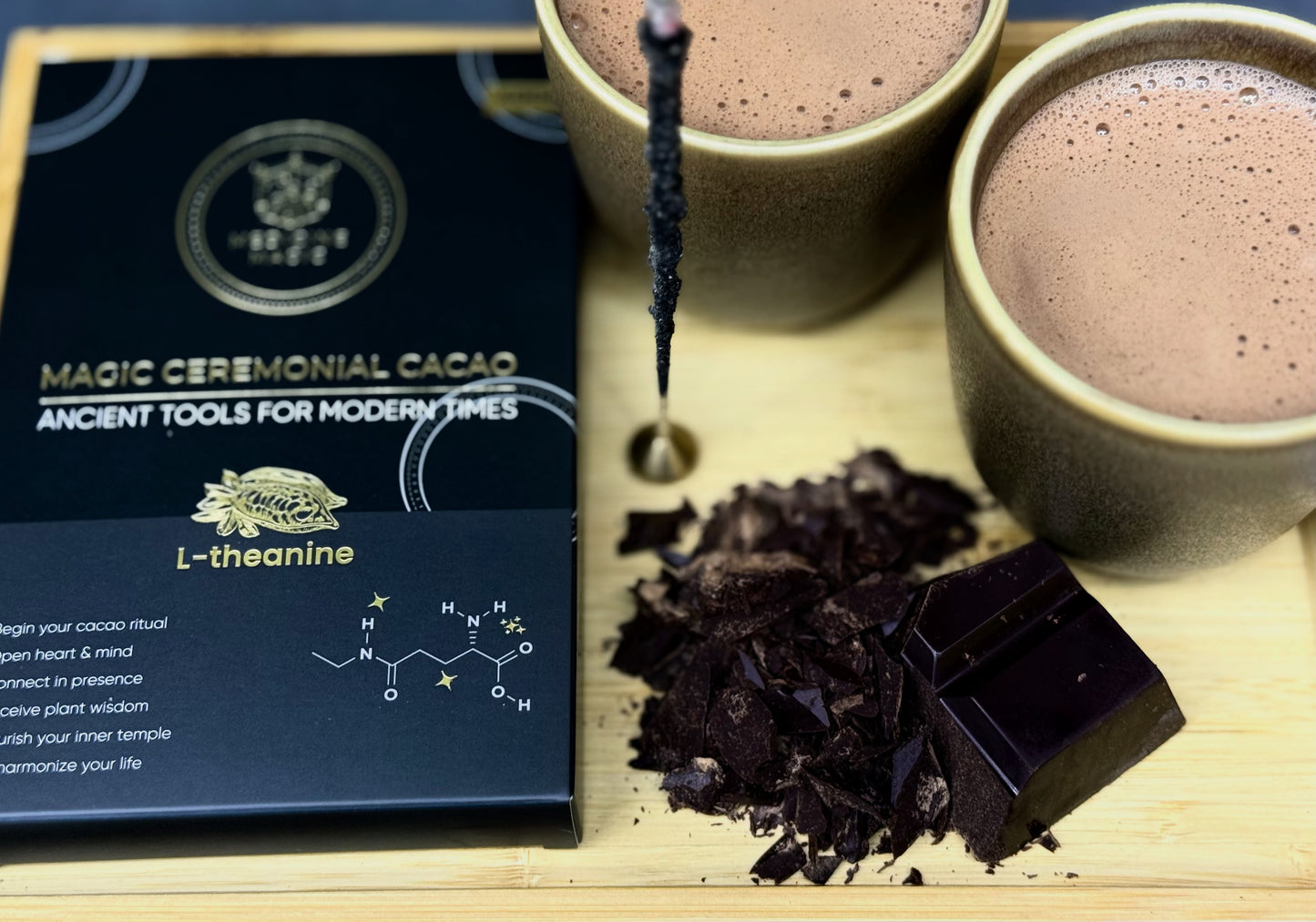 Ceremonial Grade Cacao With L-Theanine Extract