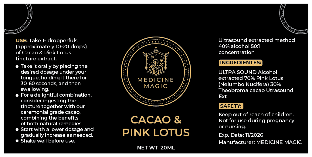 Cacao & Pink Lotus Botanical Drops – Ceremonial Blend