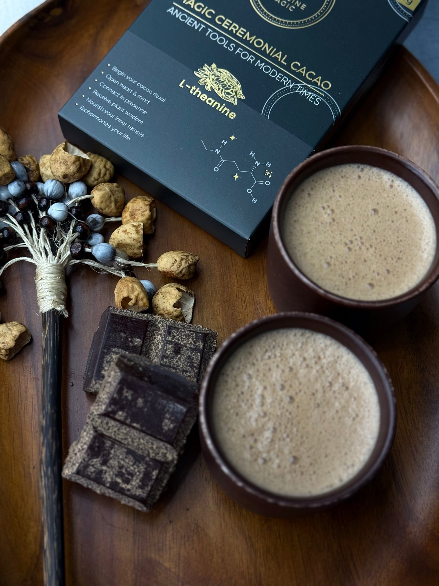 Ceremonial Cacao Paste L-Theanine Extract