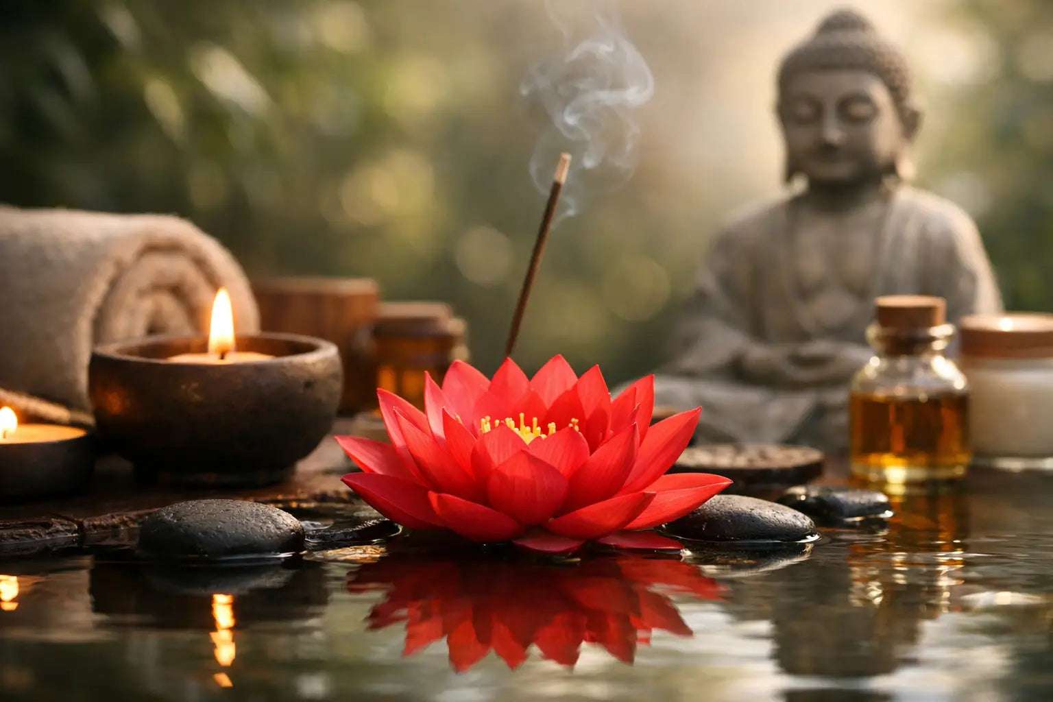 Red Lotus Effects: Calm, Mood and Ritual