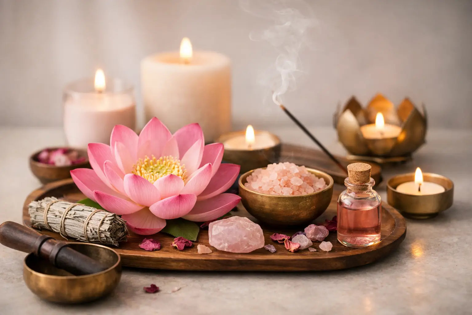 Pink Lotus Ritual Kit for Sacred Evenings
