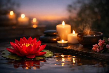 Red Lotus for Relaxation and Evening Rituals