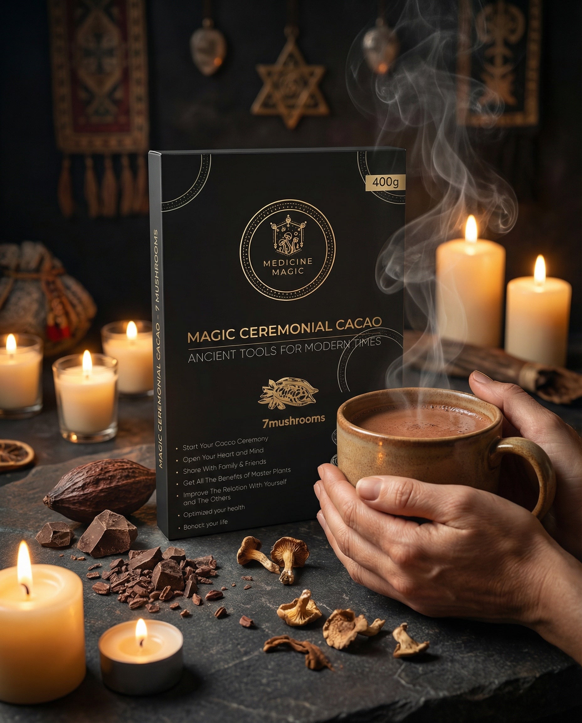Ceremonial Cacao with 7 Mushrooms: Benefits of This Powerful Adaptogenic Ritual