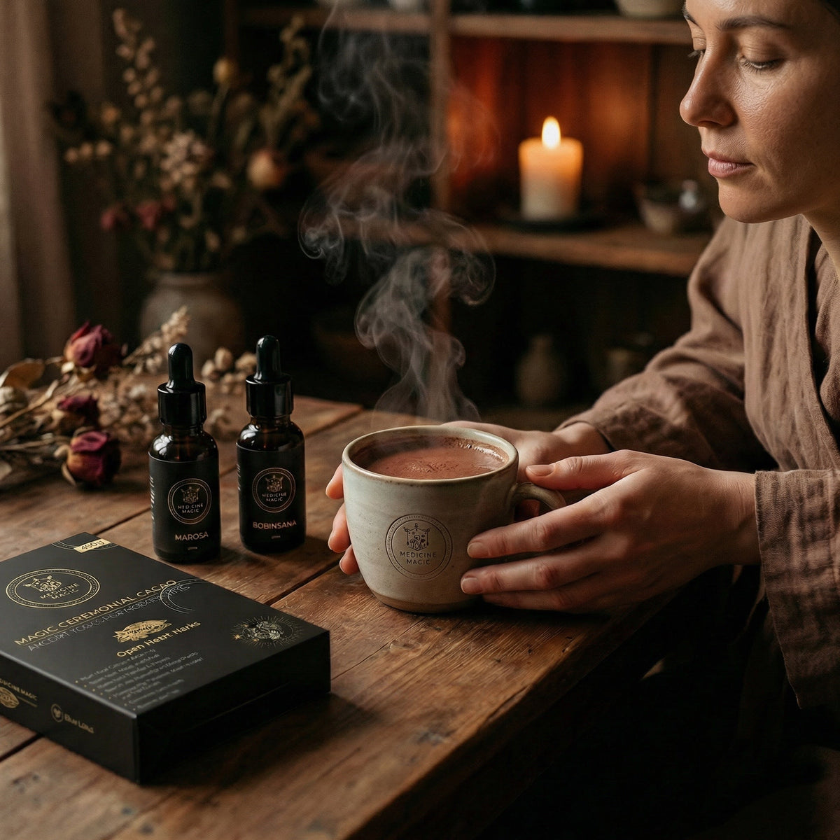 Ceremonial Cacao Infused with Botanical Extracts