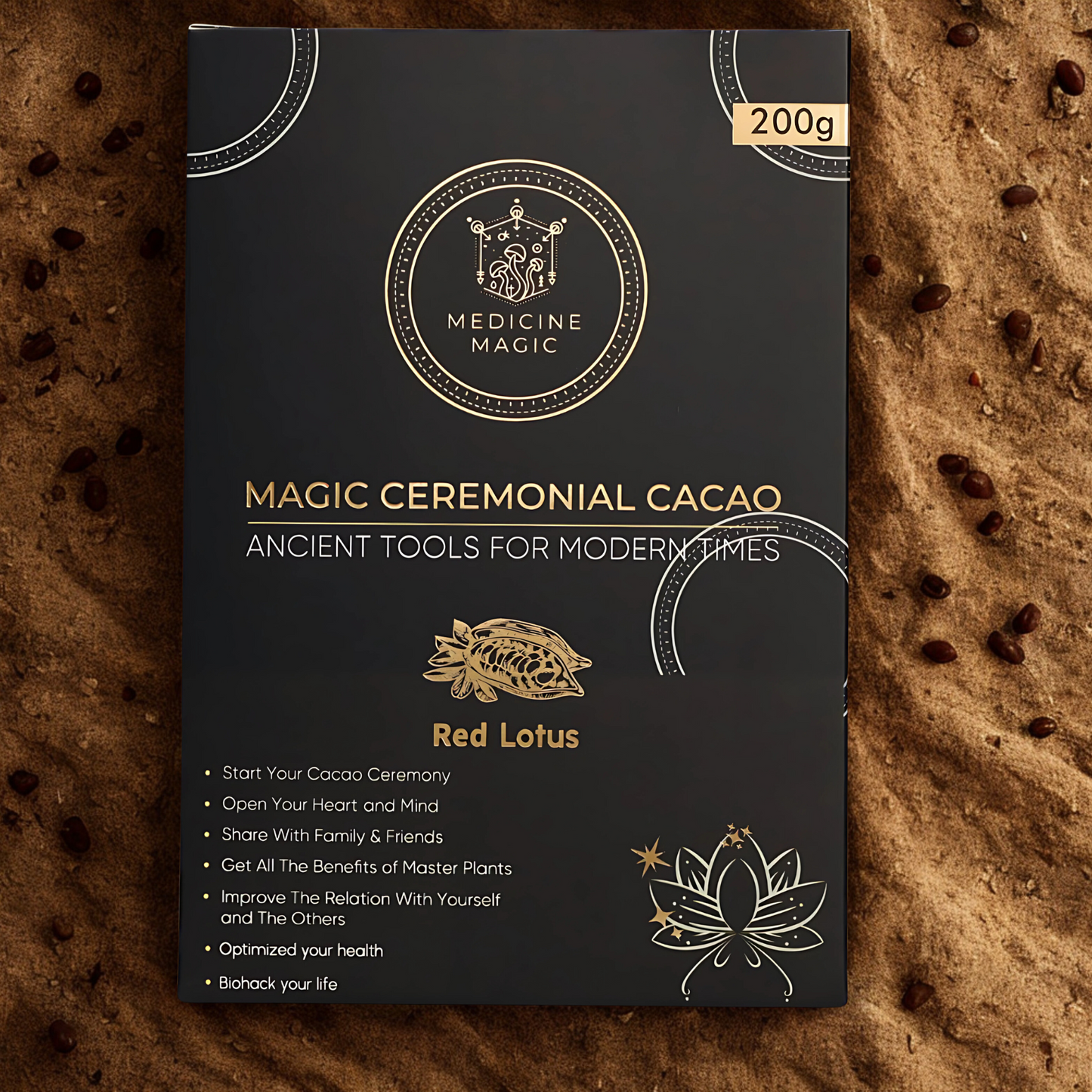 Ceremonial Grade Cacao Red Lotus(Nymphaea Pubescens) Extract 50:1
