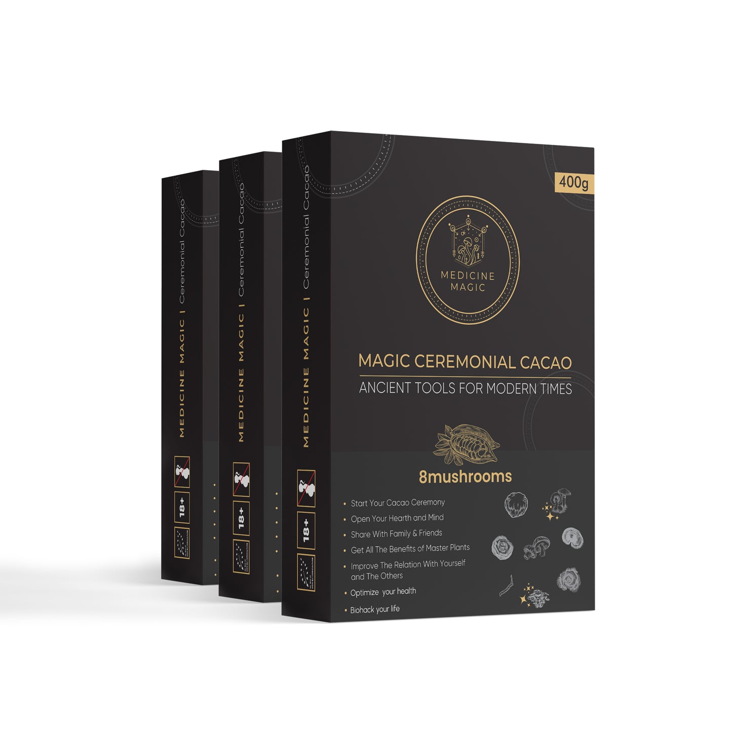 Magic Ceremonial Grade Cacao 8Mushrooms