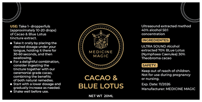 Cacao Extract & Blue Lotus Tincture 20ml