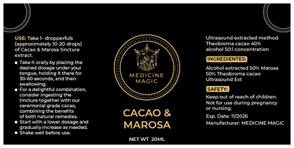 Cacao Extract & Marosa (Onanyati Rao) Tincture 20ml