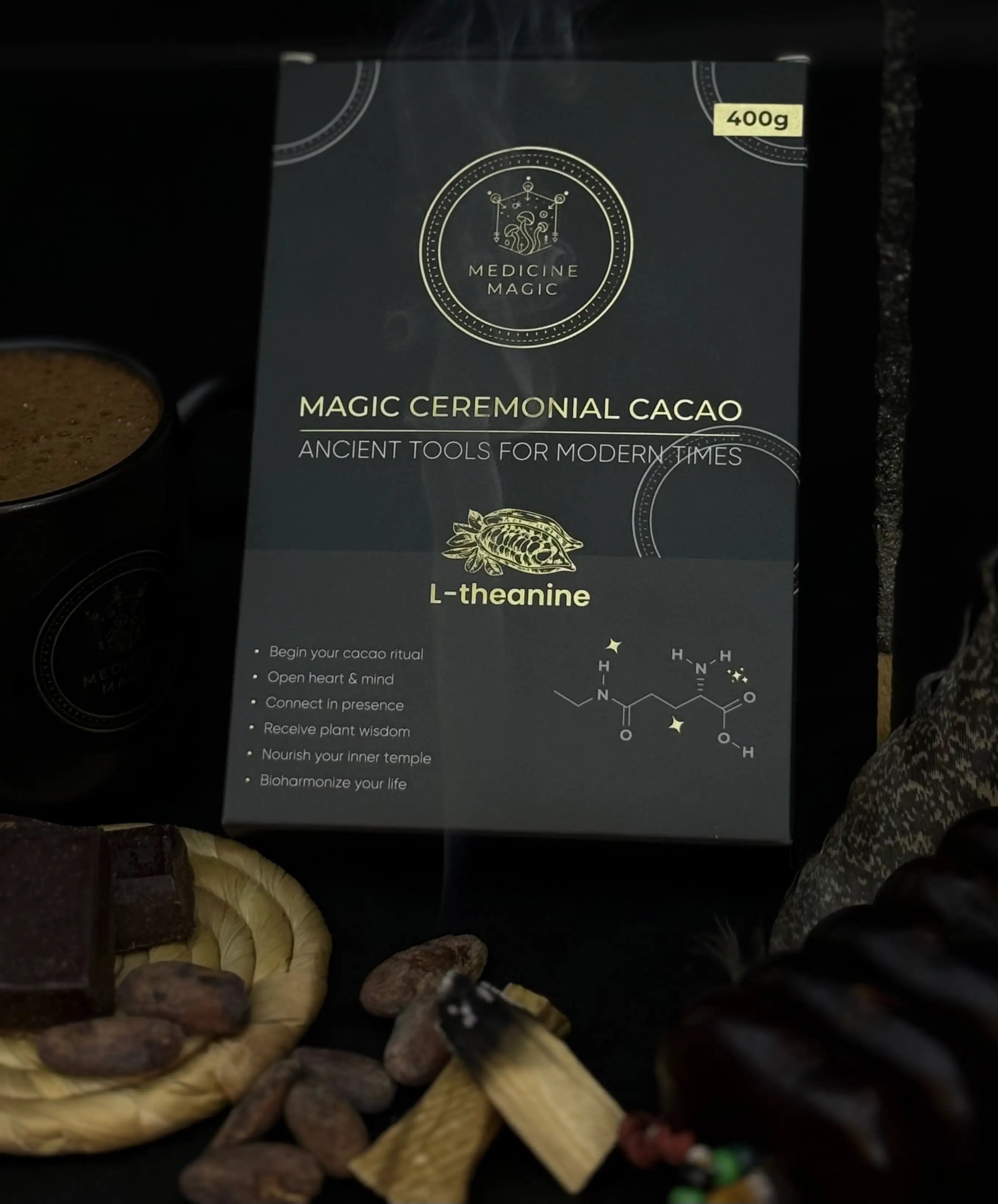 Ceremonial Cacao L-Theanine – Calm Focus Ritual
