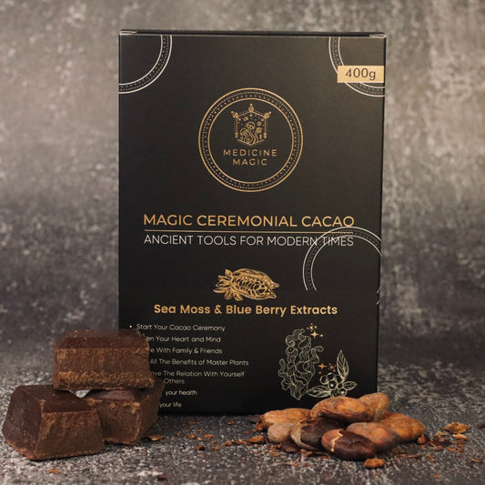 Ceremonial Grade Cacao Infused Sea Moss & Blue Berry Extracts