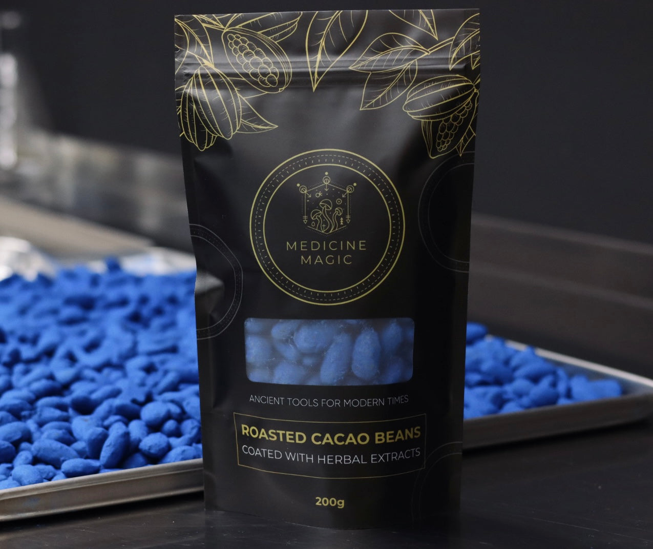 L. Mane & Guarana Infused Roasted Cacao Beans: A Celestial Fusion