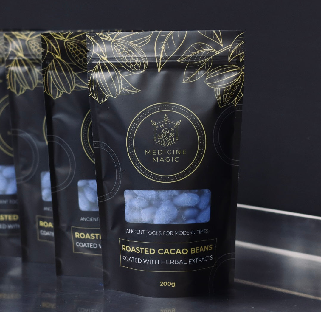 Roasted Cacao Beans – Coated with Lion's Mane & Guaraná