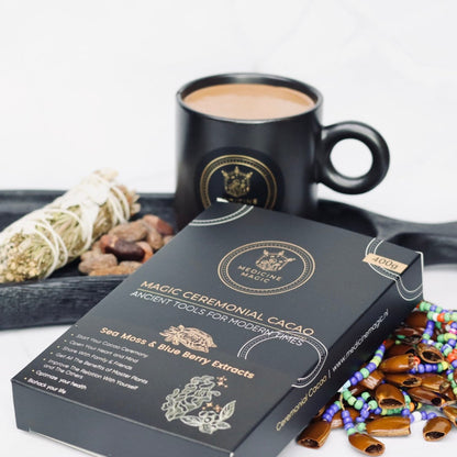 Ceremonial Grade Cacao Infused Sea Moss & Blue Berry Extracts