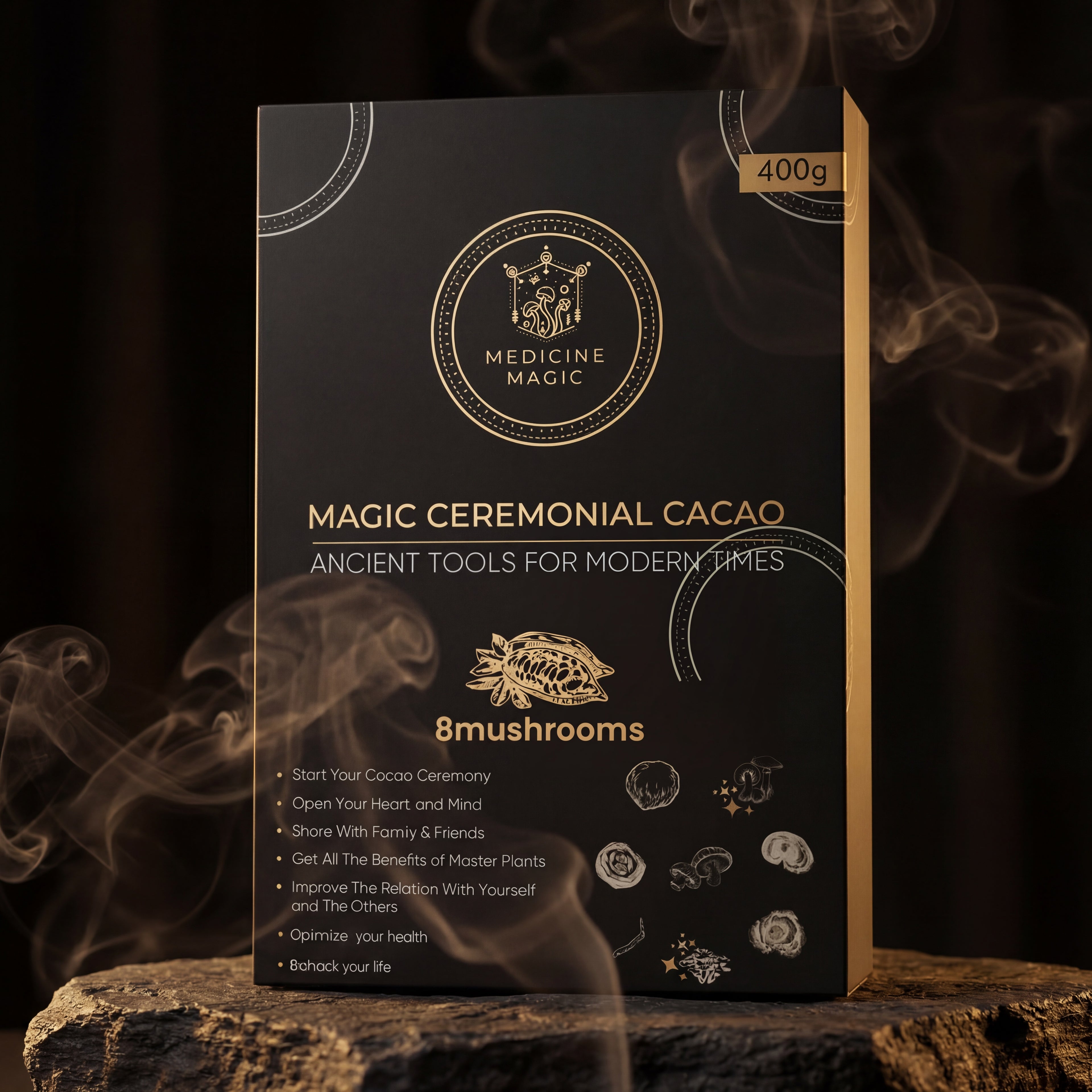 Ceremonial Cacao 8 Mushrooms – A Grounded Daily Ritual