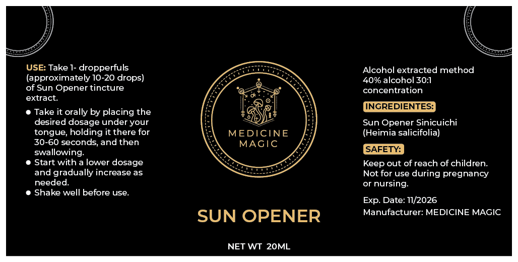 Sun Opener Tincture 20ml