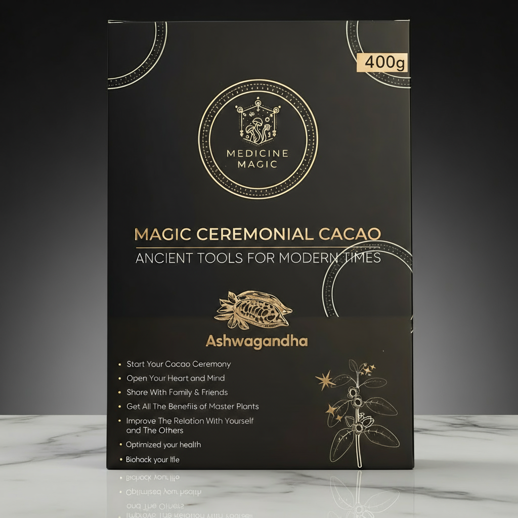 Ashwagandha Ceremonial Cacao 400g - Premium