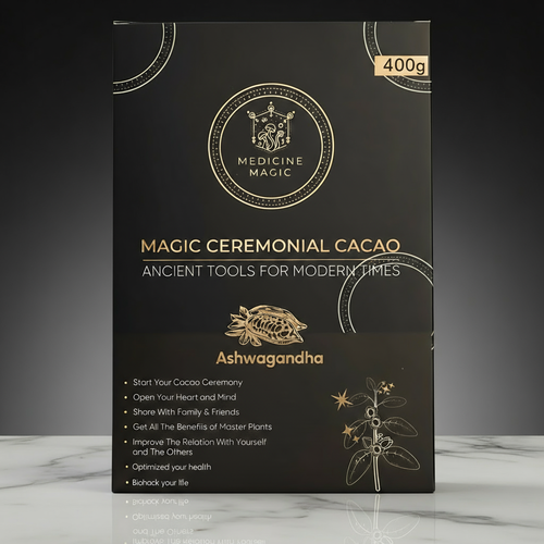 Ashwagandha Ceremonial Cacao 400g - Premium