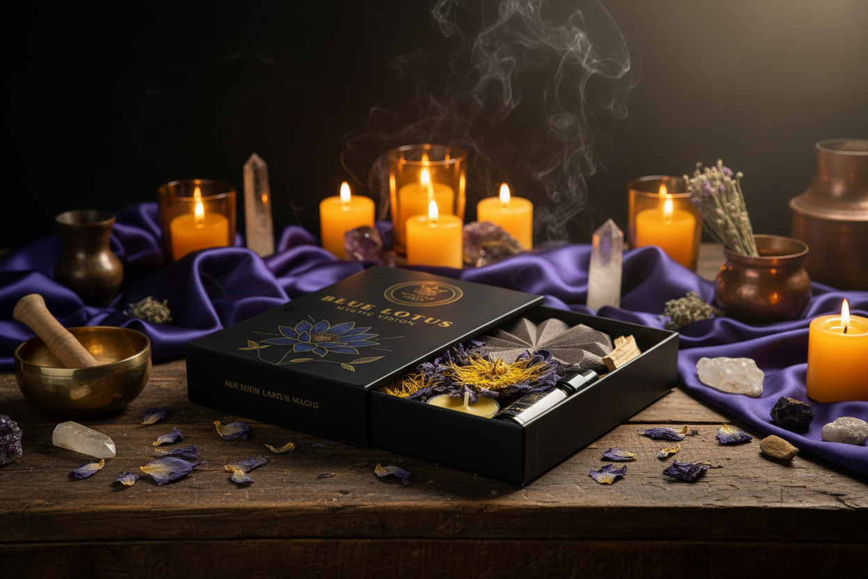 Blue Lotus prominent center angle