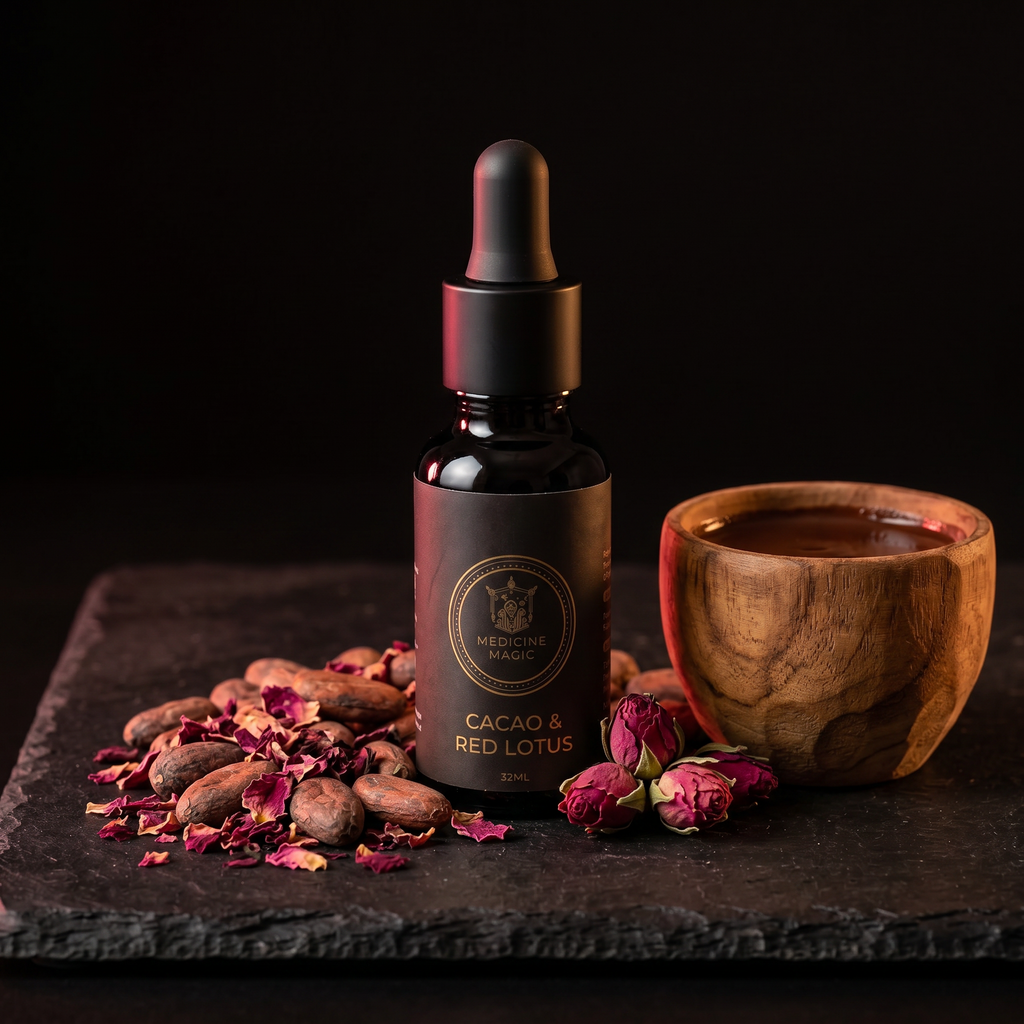 Cacao & Red Lotus Botanical Drops 50:1 – Ceremonial Blend