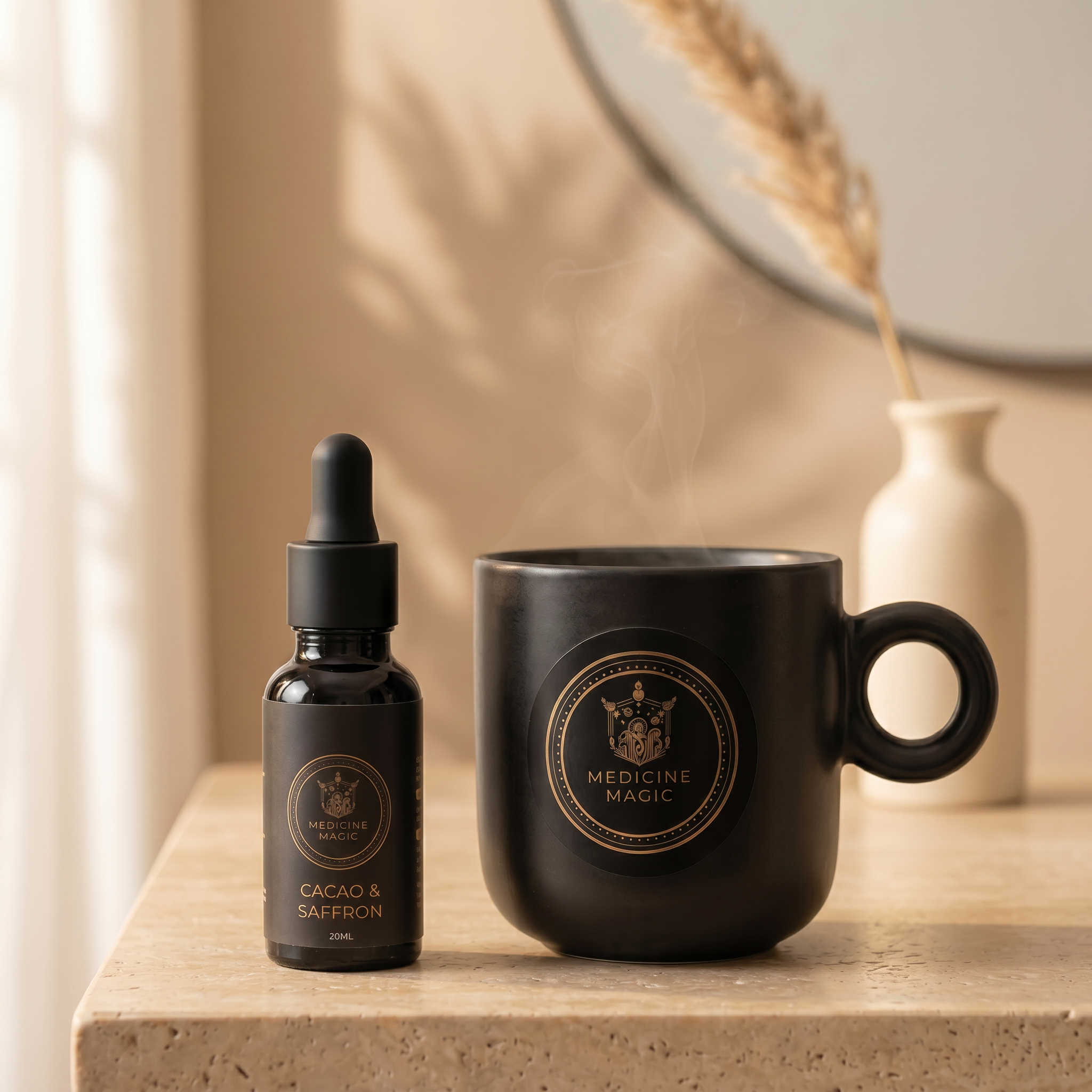 Cacao & Saffron Botanical Drops – 30/70 Ceremonial Blend