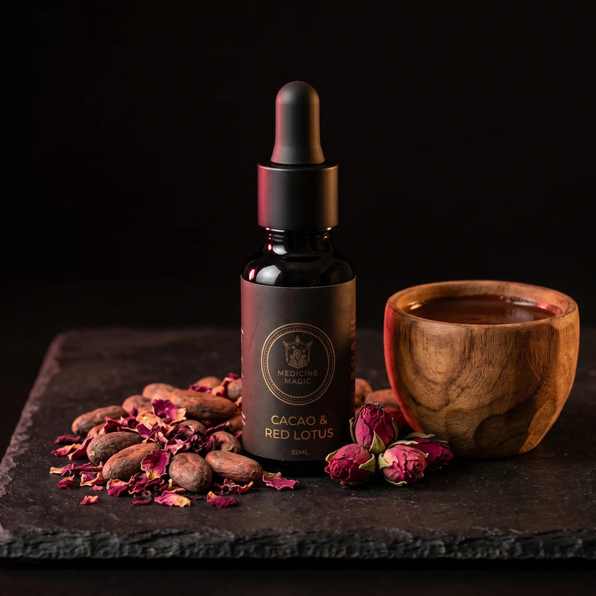 Kakao & Roter Lotus Botanische Tropfen 50:1 – Zeremonielle Mischung