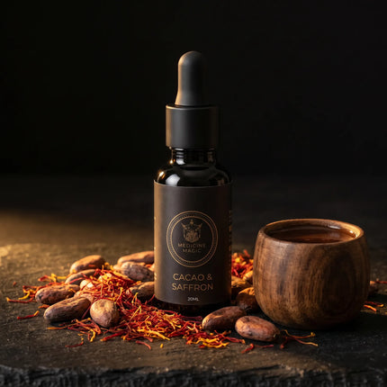 Cacao & Saffron Botanical Drops – 30/70 Ceremonial Blend