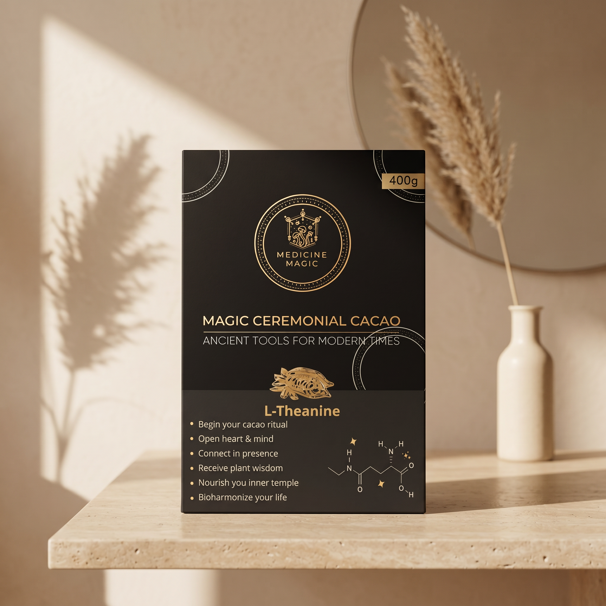 Ceremonial Cacao L-Theanine – Calm Focus Ritual