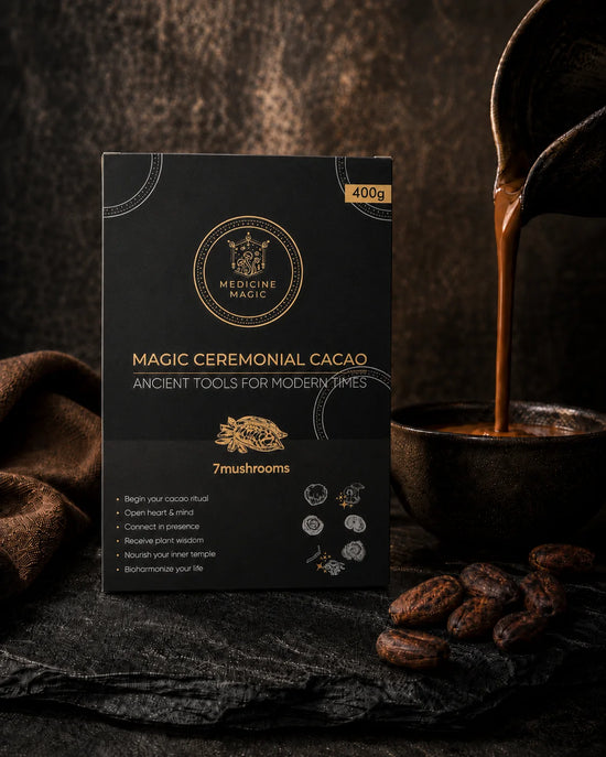 Ceremoniële Cacao 7 Paddenstoelen – Een gebalanceerd dagelijks ritueel