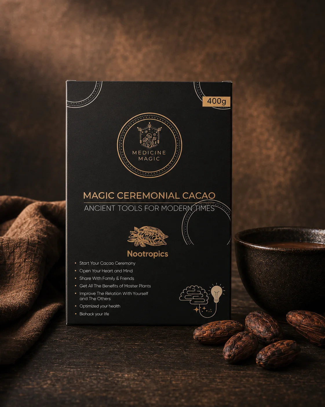 Ceremonial Cacao Focus Blend – A Ritual for Clarity & Deep Work
