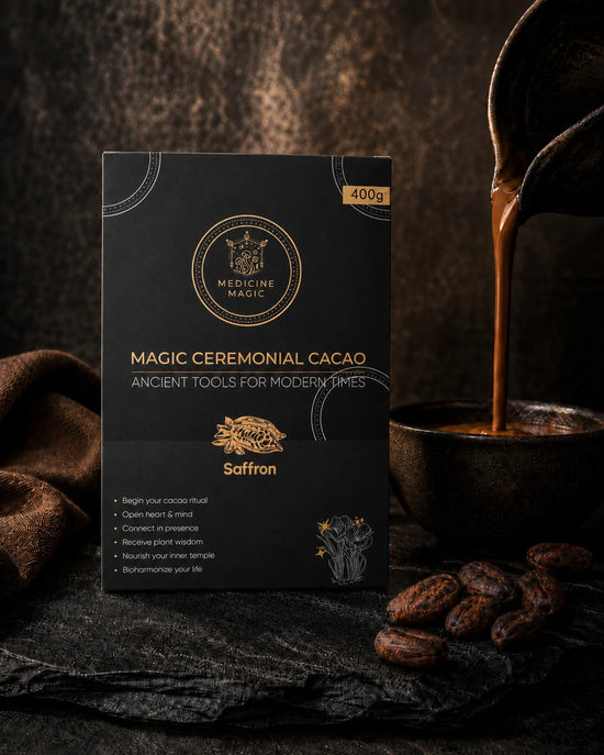Ceremoniële Cacao Saffraan – De Gouden Draad
