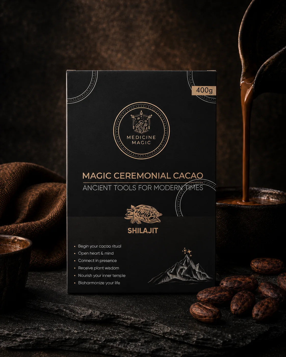 Ceremonial Cacao Shilajit – A Ritual for Strength & Grounded Energy