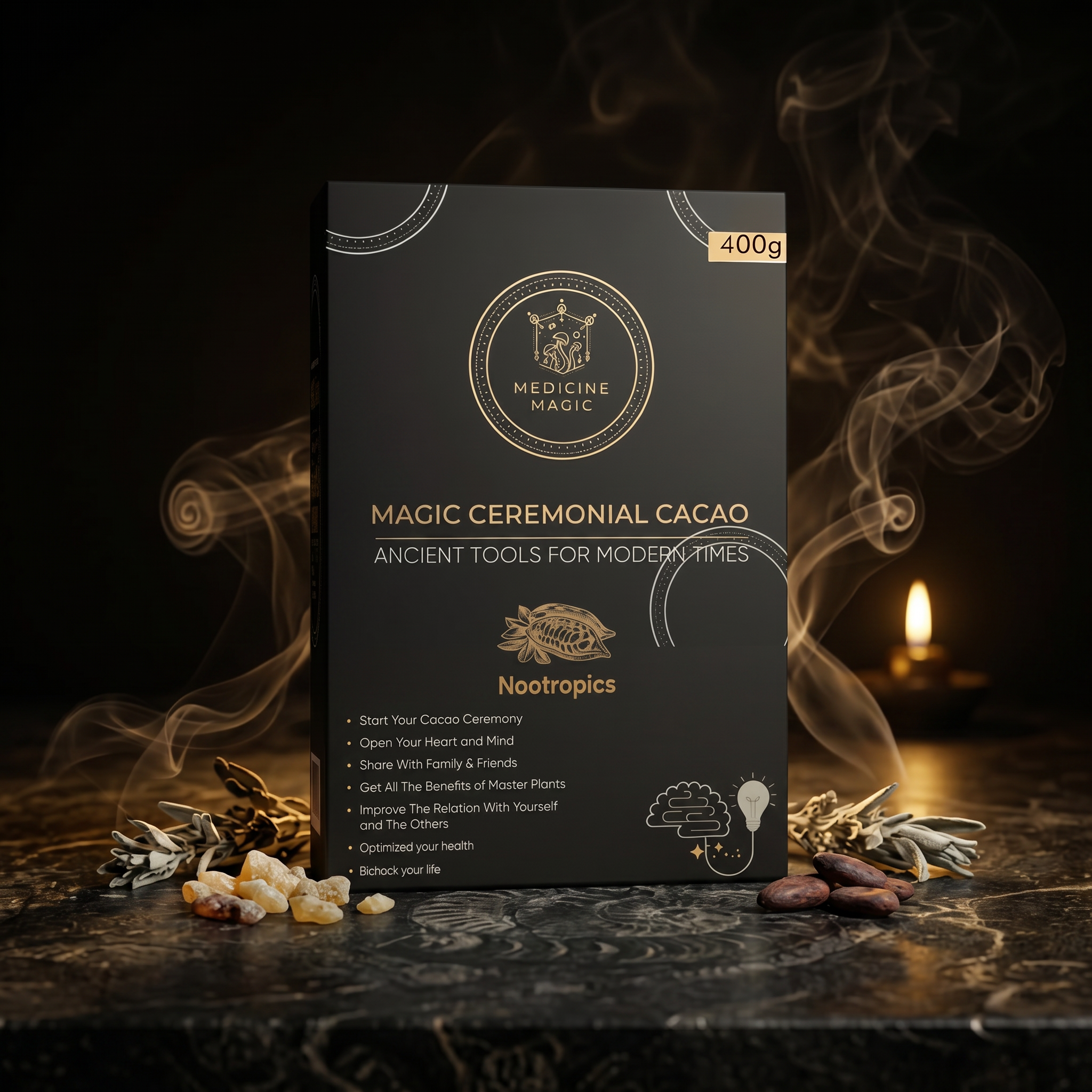 Ceremonial Cacao Focus Blend – A Ritual for Clarity & Deep Work