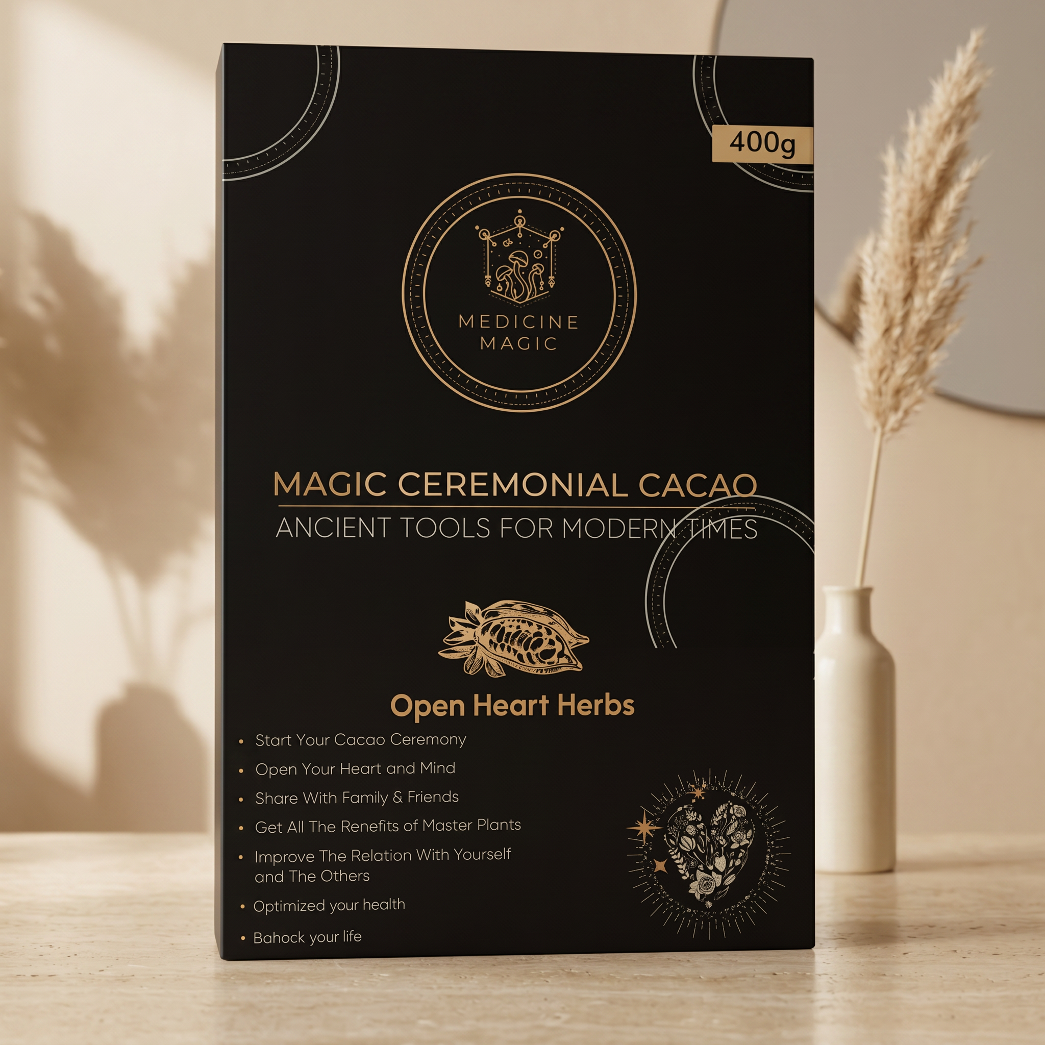 Ceremonial Cacao Open Heart Herbs – A Ritual for Connection & Warmth