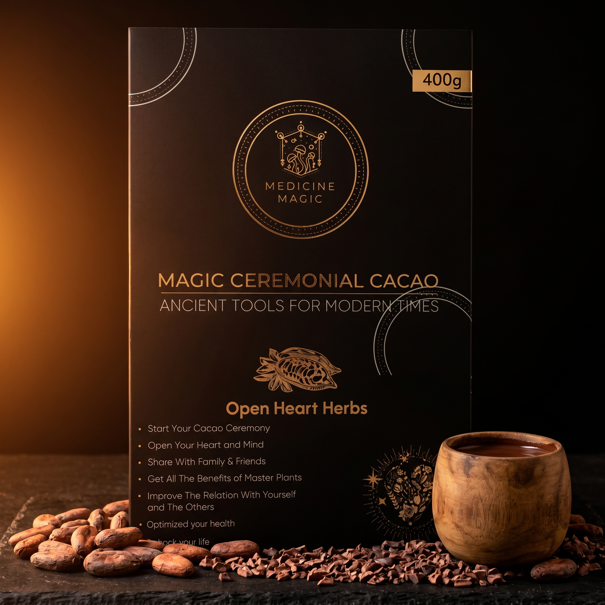 Ceremonial Cacao Open Heart Herbs – A Ritual for Connection & Warmth