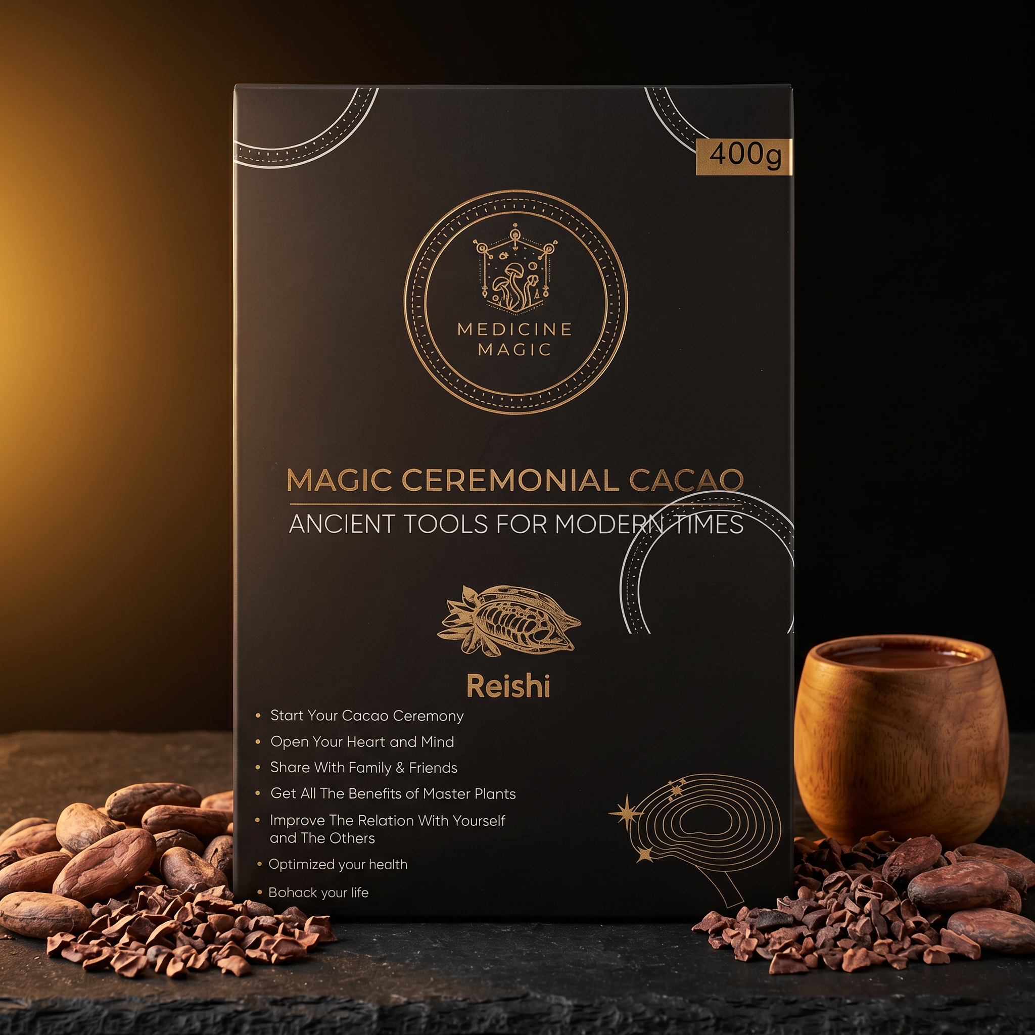 Ceremonial Cacao Reishi – A Ritual for Evening Calm